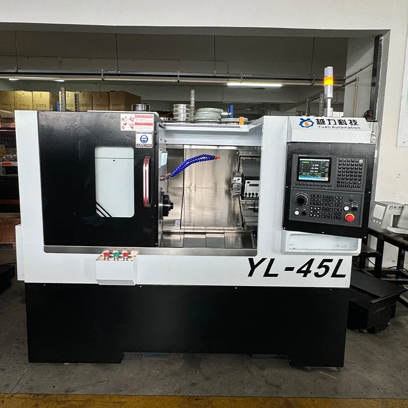 Slant Bed CNC Tornua Servo Torreta eta Tailstockarekin